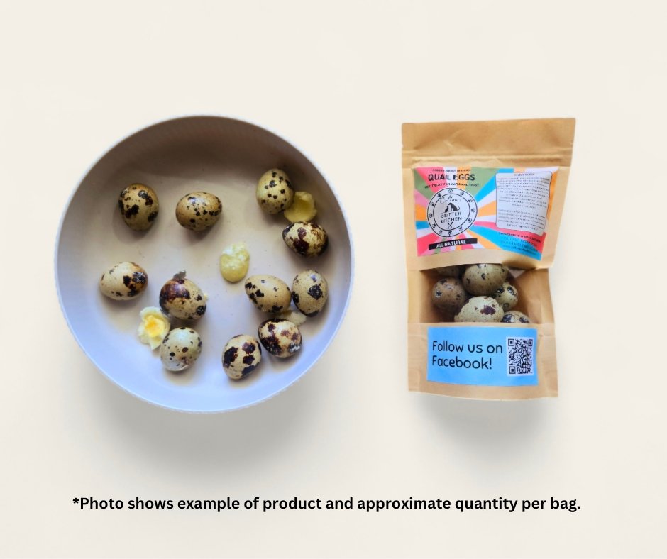 Freeze - Dried Quail Egg Pet Treats - Colton's Critter Kitchen