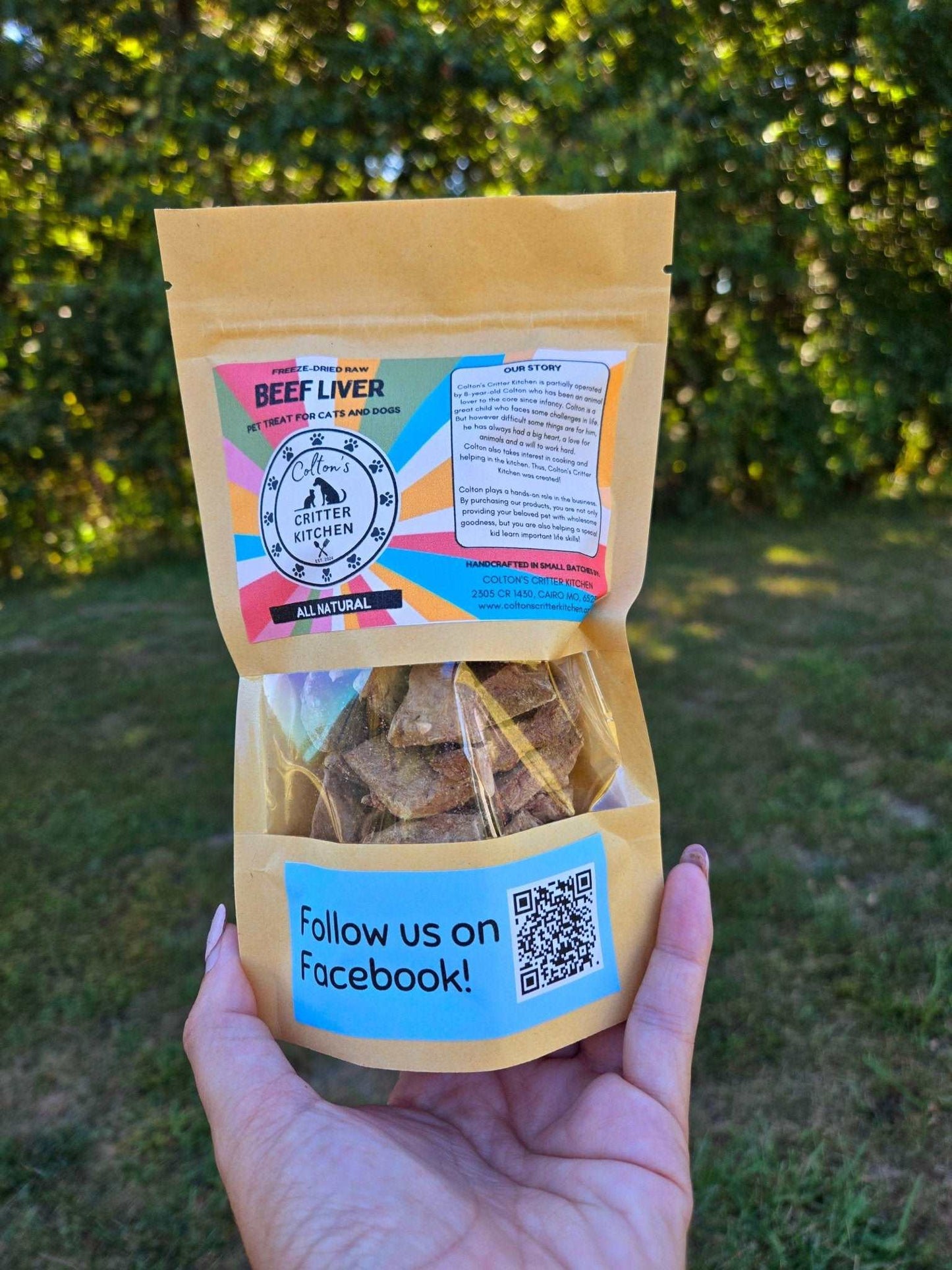 Freeze - Dried Raw Beef Liver Pet Treats - Colton's Critter Kitchen