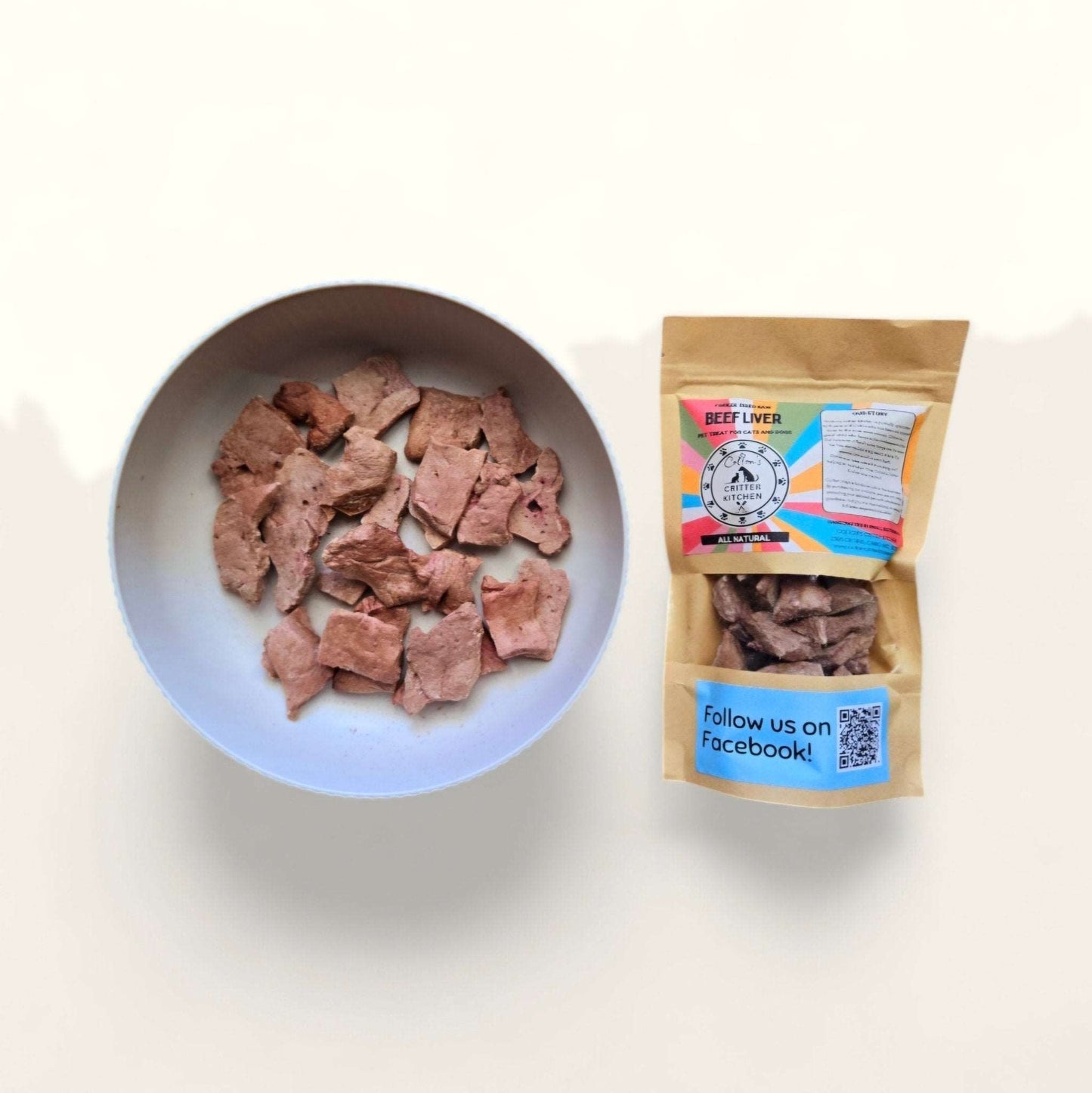 Freeze - Dried Raw Beef Liver Pet Treats - Colton's Critter Kitchen