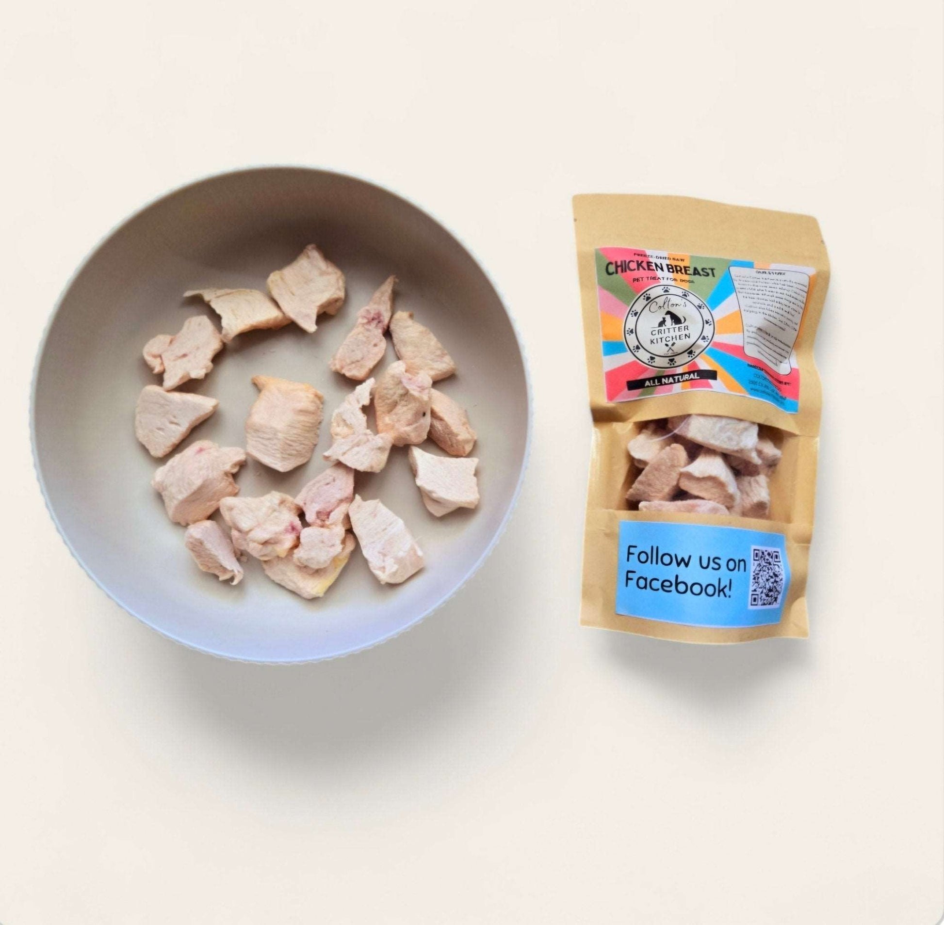 Freeze - Dried Raw Chicken Breast Pet Treats - Colton's Critter Kitchen