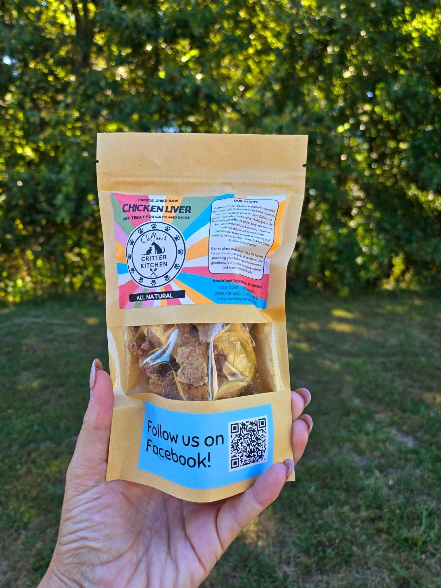 Freeze - Dried Raw Chicken Liver Pet Treats - Colton's Critter Kitchen